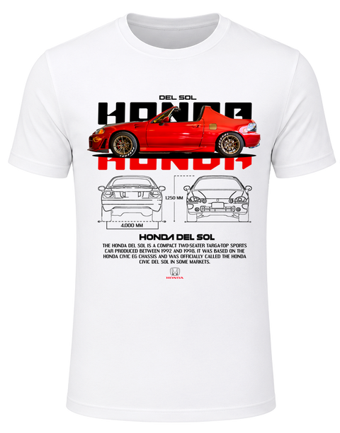 Луксозна тениска с история : Honda Del Sol